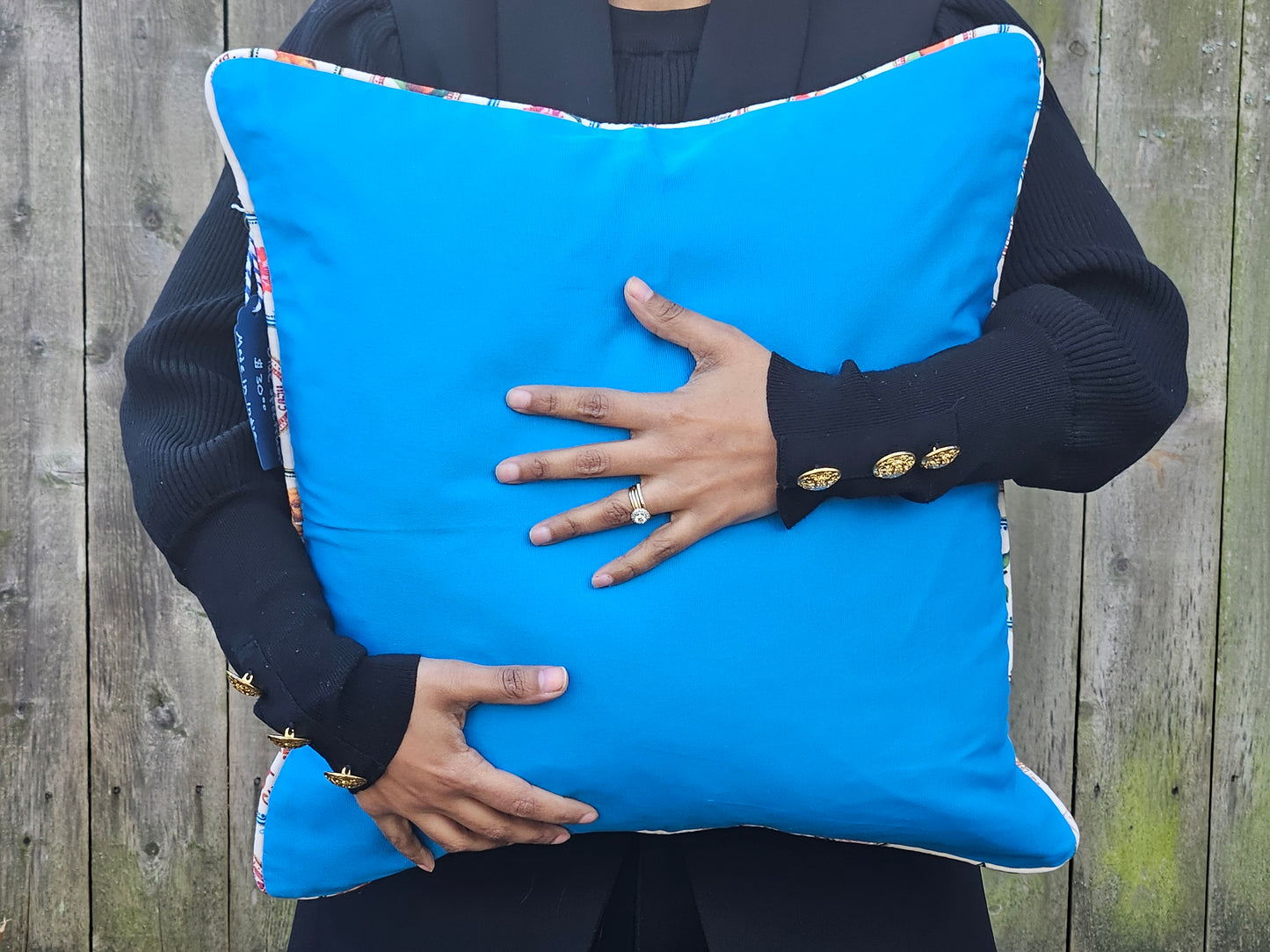 Blue Spectrum Throw Pillow