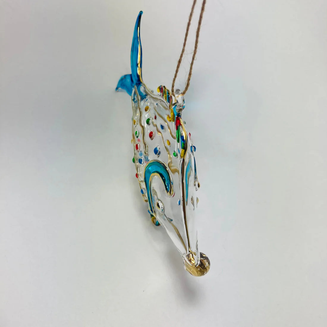 Dotted Fish Blown Glass Ornament