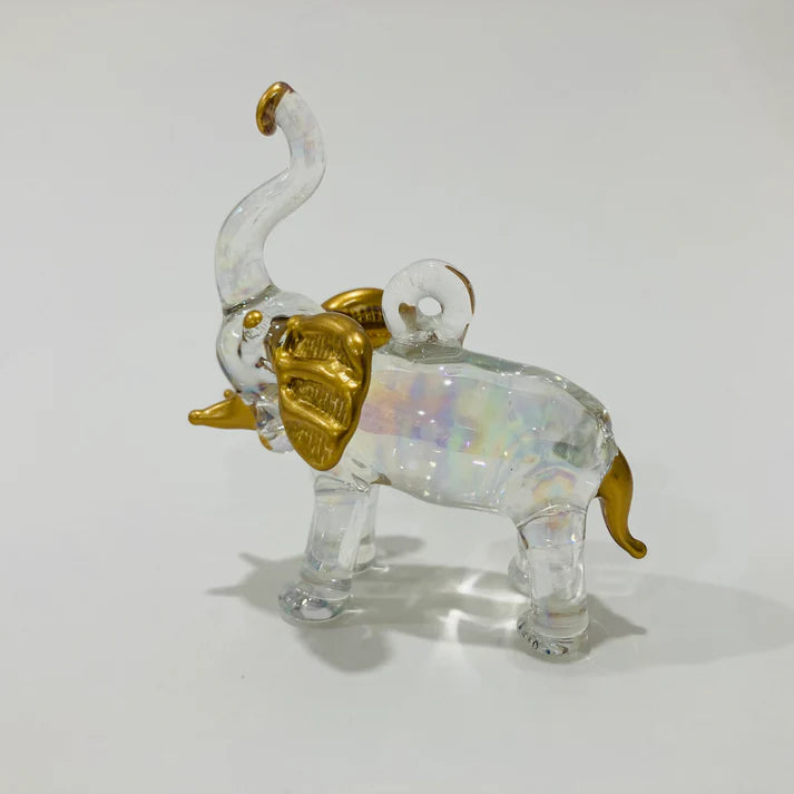 Elephant Handcrafted Glass Ornament