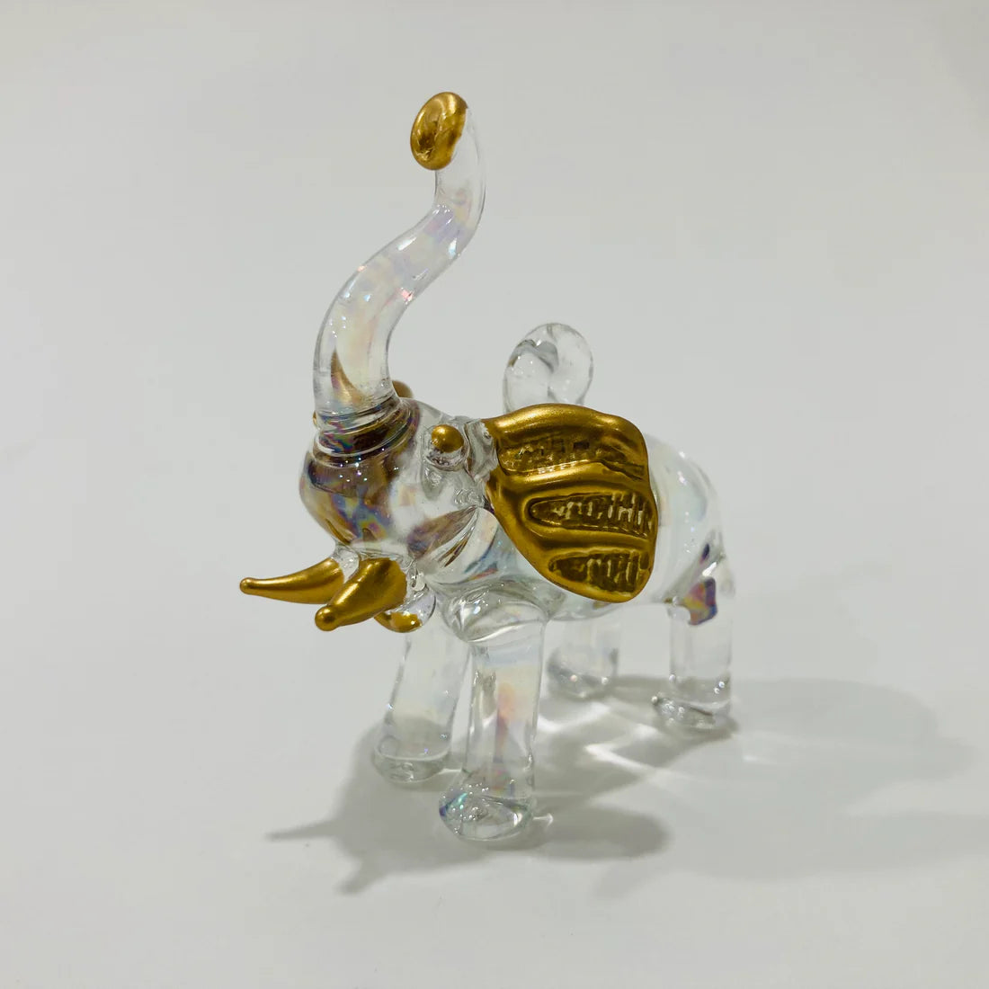 Elephant Handcrafted Glass Ornament