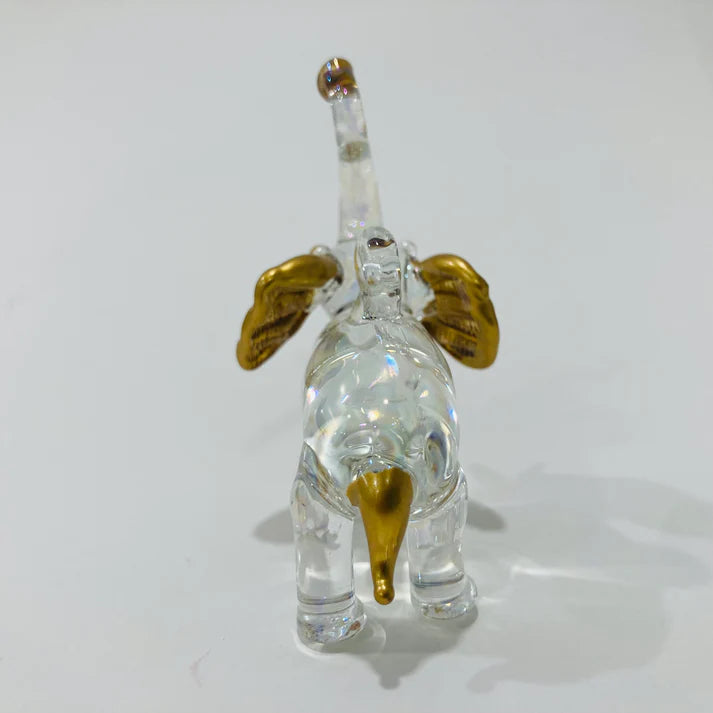 Elephant Handcrafted Glass Ornament