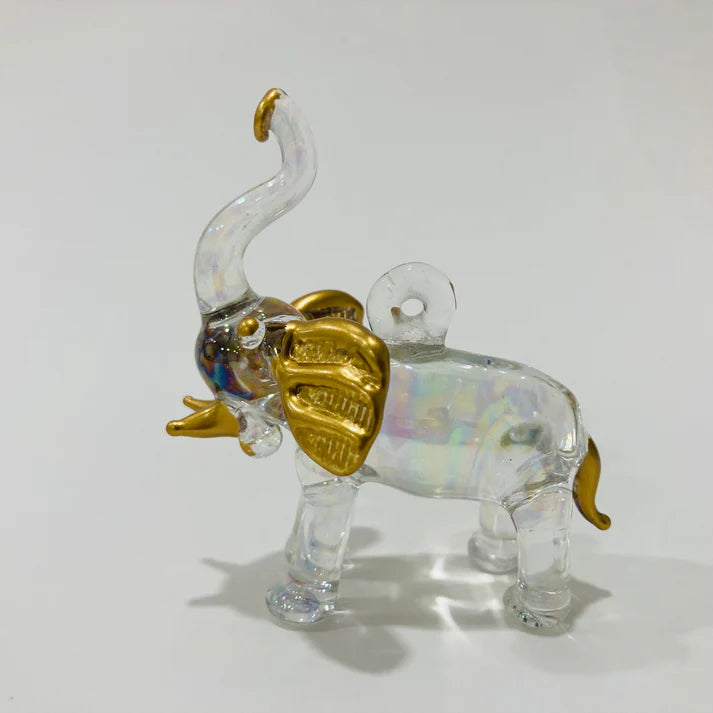Elephant Handcrafted Glass Ornament