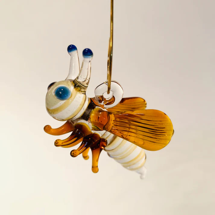 Bee Blown Glass Ornament