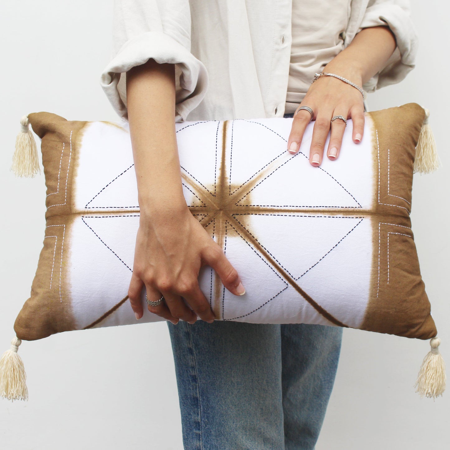 Ananta Tie Die Lumbar Throw Pillow